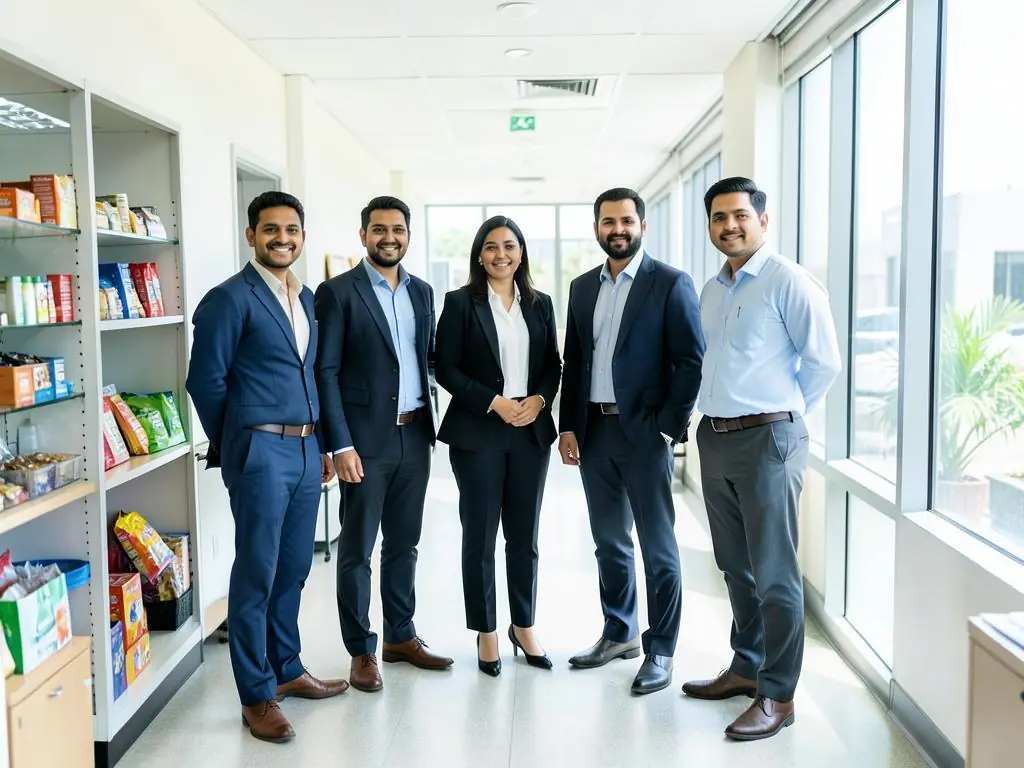 Instant Loan Solutions team members in an office corridor